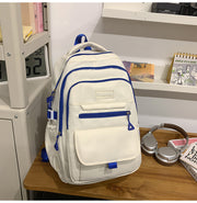 White With Blue