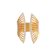 Fashion Personality Hollow out Diamond-Studded Ring