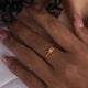 A495-Gold White Zircon Ring